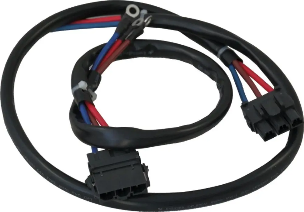 Kabel mit zwei Steckverbindern und vier Drähten in verschiedenen Farben, geeignet für einen Verdichter, siehe Hinweis auf Wolf-Produkt.